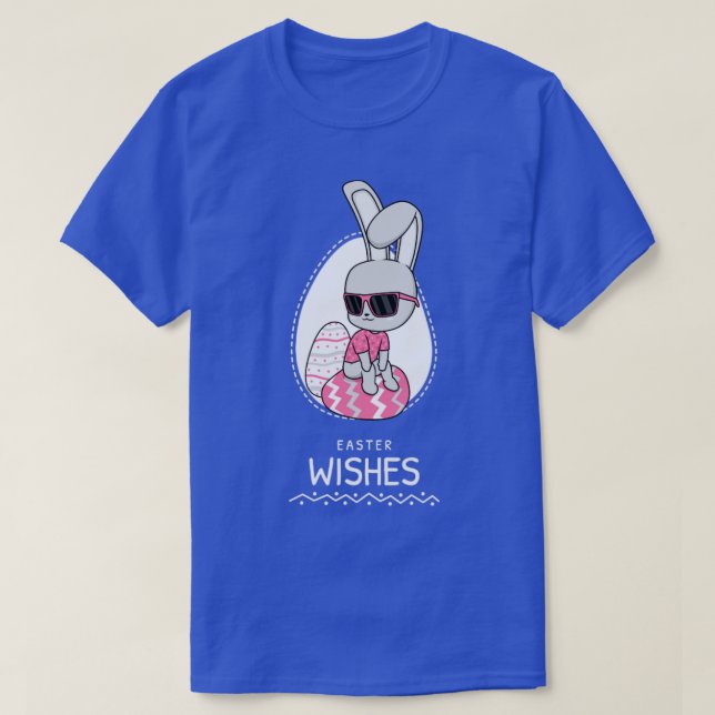 Camiseta Coelhinhos de Páscoa Desejos (Frente do Design)