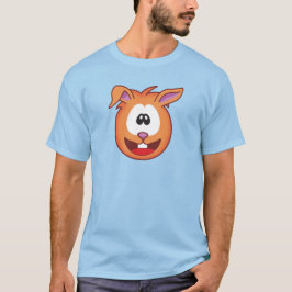 Camiseta Coelhinhos de Páscoa Felizes Laranja Esternutantes