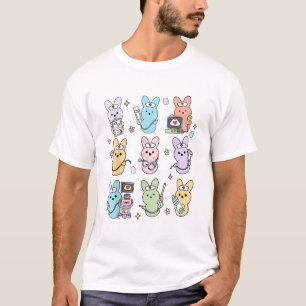 Camiseta Coelhinhos Divertidos Doces Tecnologia de Ultrasso