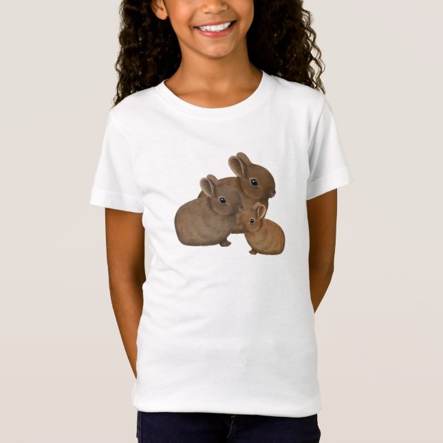 Camiseta Coelhinhos Fofos (Frente)