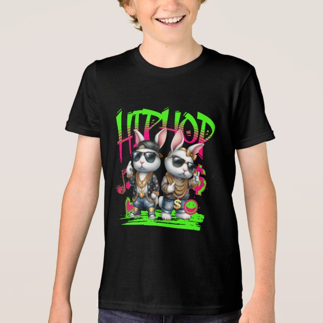Camiseta Coelhinhos Hip Hop (Frente)