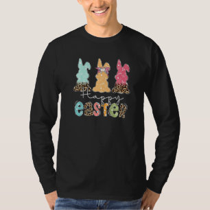 Camiseta Coelhinhos Leopard Cheetah Coelhos Crianças Menina