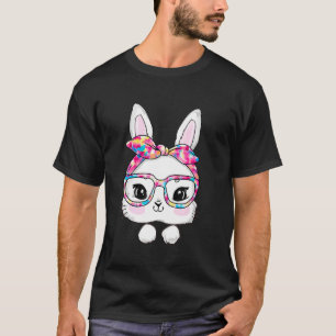 Camiseta Coelhinhos Óculos Solares Colados Tie Óculos Fósfo