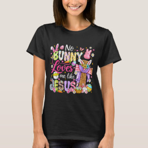 Camiseta Coelho ama como páscoa de Jesus cristão crianças m