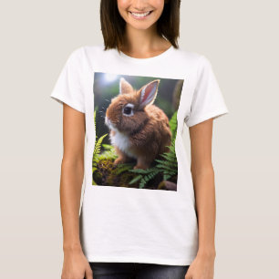 Camiseta Coelho Anão Bebê Marrom,