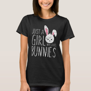 Camiseta Coelho Apenas Uma Garota Que Ama Coelhinhos