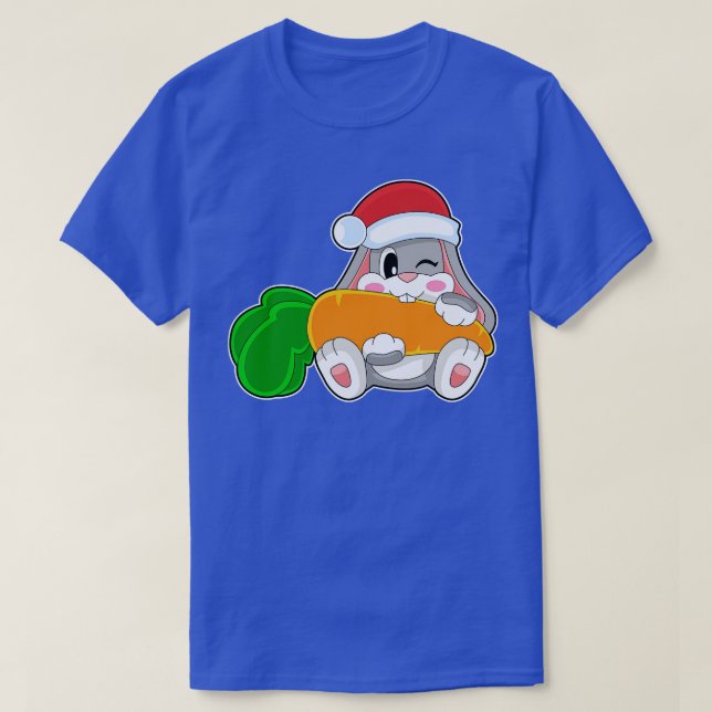 Camiseta Coelho apodrece Natal Chapéu (Frente do Design)