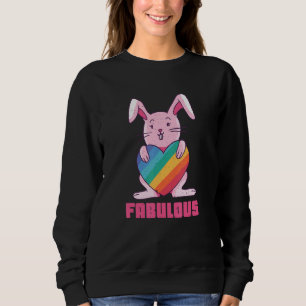 Camiseta Coelho Arco-Íris Coelho Fabuloso Gay Lgbtq Orgulho