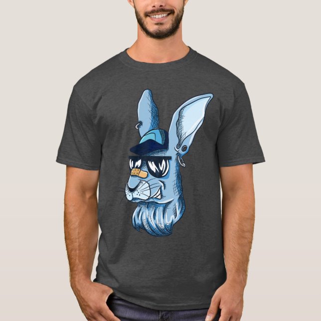 Camiseta Coelho Arisco Azul Hip (Frente)