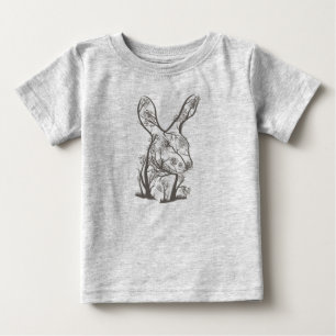Camiseta Coelho Artístico Árvore Animal Natureza