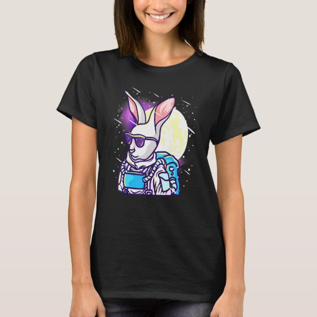 Camiseta Coelho Astronauta - No Espaço (Frente)