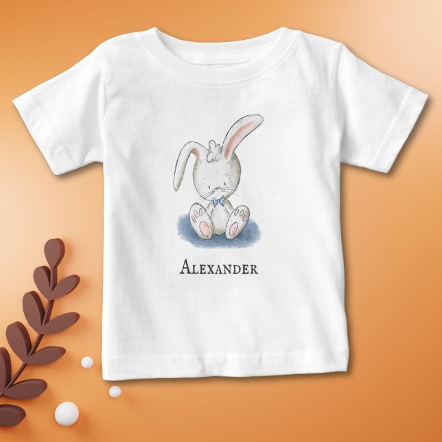 Camiseta Coelho Bebê Bonito Personalizado (Criador carregado)