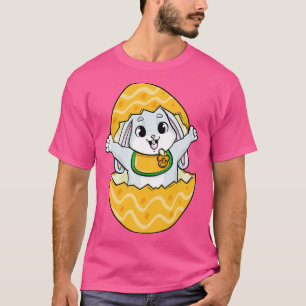 Camiseta Coelho-bebê com Banda-Pacificadora e Ovo