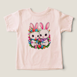 Camiseta Coelho bebê fofo