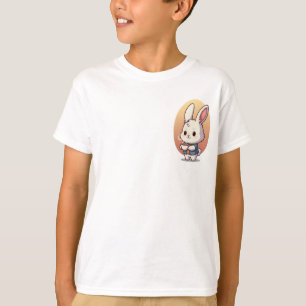 Camiseta Coelho Bebendo Cacau Quente Infantil