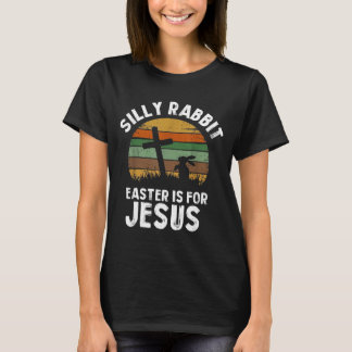 Camiseta Coelho Bobalhão Páscoa para Jesus Coelho Homens Mu