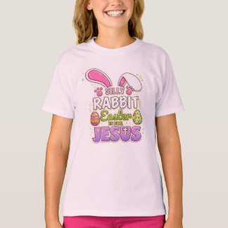Camiseta Coelho Bobo a Páscoa é para Jesus Páscoa Cristã