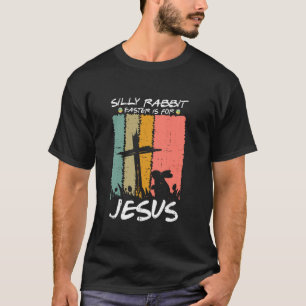Camiseta Coelho Bobo Páscoa É Para Jesus Cristãos Bebês