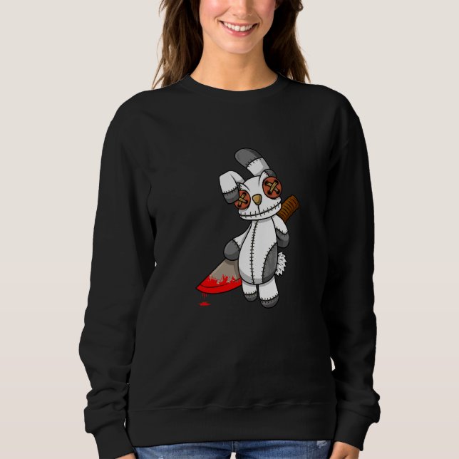 Camiseta Coelho Boneca Vodu Pastel Gótico   (Frente)