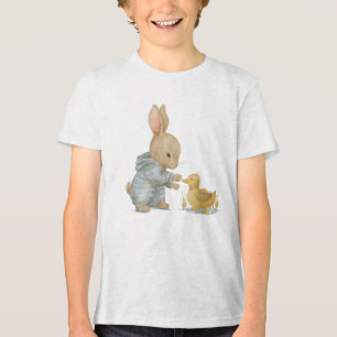 Camiseta coelho bonito com pato