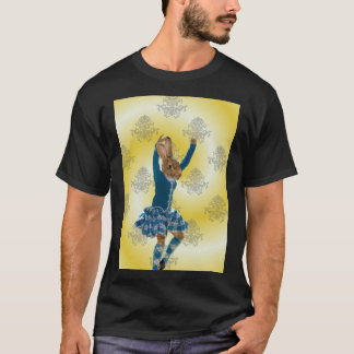 Camiseta Coelho-bonito dançarino da Escócia