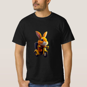 Camiseta coelho bonito no estilo da animação de pixar T-Shi