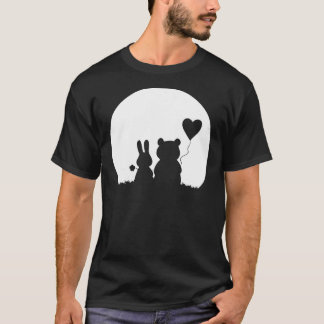 Camiseta Coelho Bonito Urso Amor Coelho Dia de os namorados
