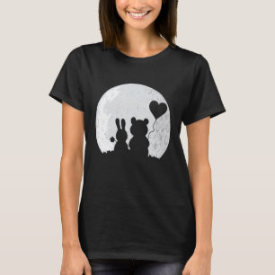 Camiseta Coelho Bonito Urso Amor Coelho Dia de os namorados