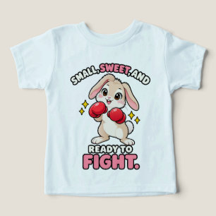 Camiseta Coelho boxeador fofo pronto para lutar