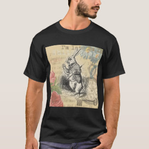 Camiseta Coelho Branco Aventuras de Alice no País das Marav
