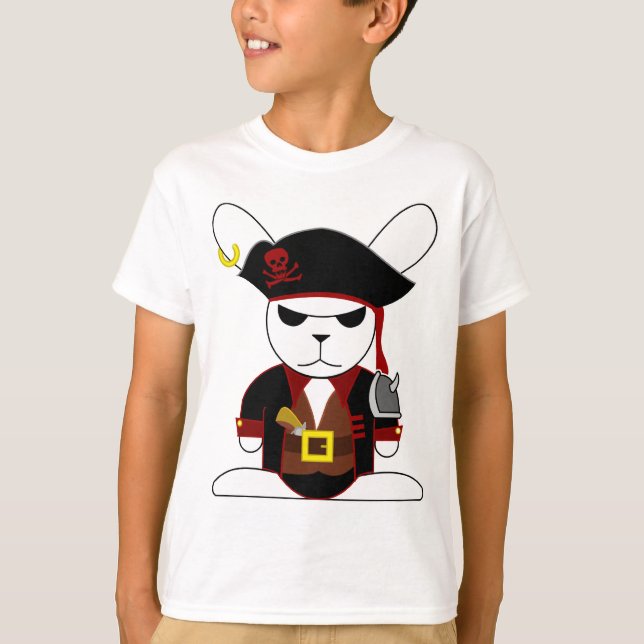 Camiseta Coelho Bruno do pirata (Frente)