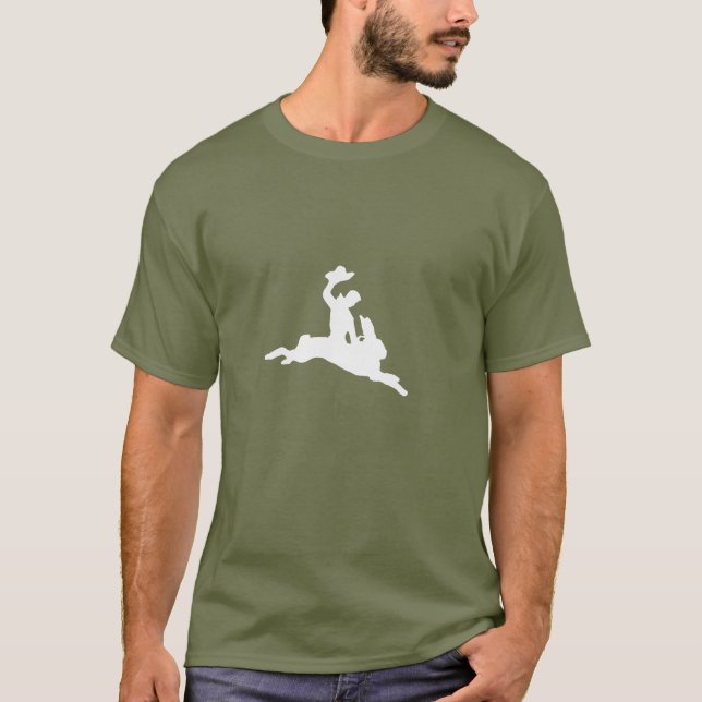 Camiseta Coelho Bucking do bronco (Frente)