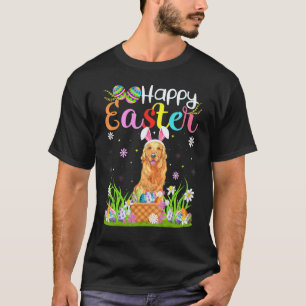 Camiseta Coelho Caçador de Ovos Cachorro Golden Retriever F