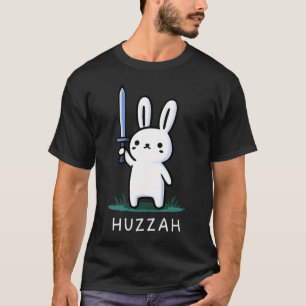 Camiseta Coelho Cavaleiro Espada Divertida Hurra