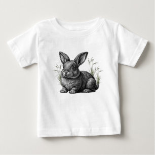 Camiseta Coelho Cinza Fofo