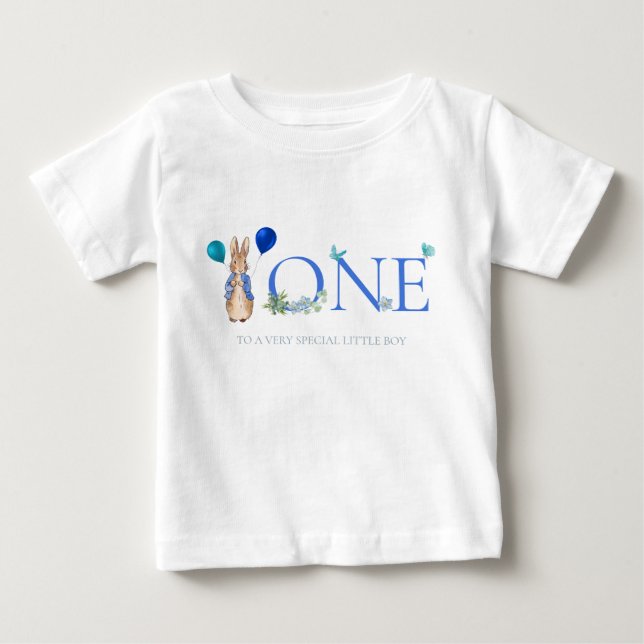 Camiseta Coelho clássico de coelho Primeiro aniversário (Frente)
