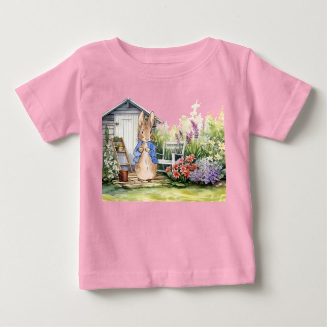 Camiseta Coelho clássico de jaqueta azul (Frente)