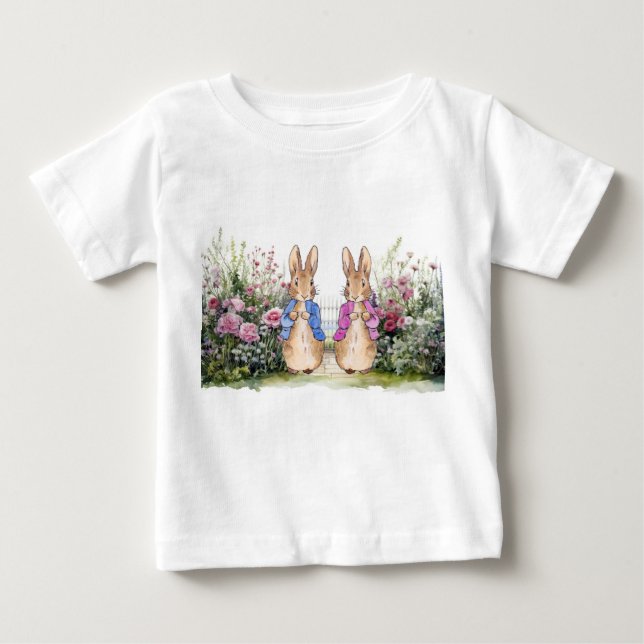 Camiseta Coelho clássico de jaqueta azul (Frente)