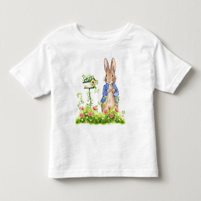 Camiseta Coelho clássico de jaqueta azul (Frente)