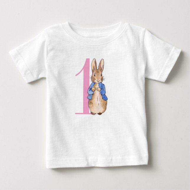 Camiseta Coelho Clássico Primeiro Aniversário (Frente)