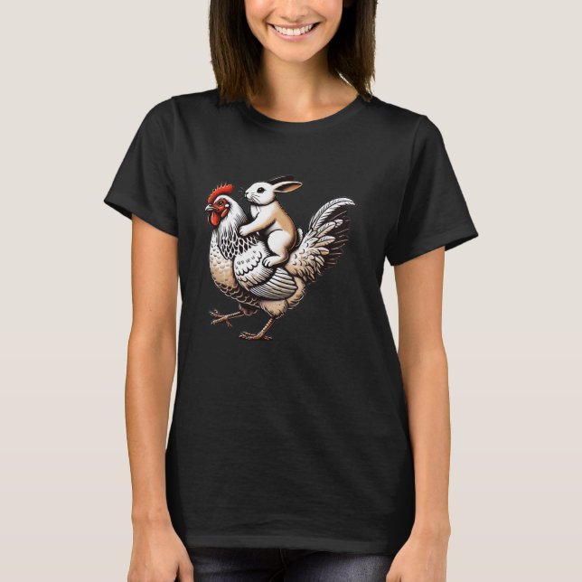 Camiseta Coelho Coelhinho Galinha Fofa (Frente)