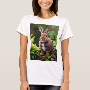 Camiseta Coelho coelho anão marrom