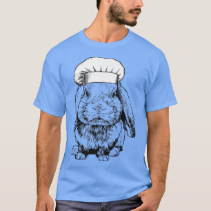 Camiseta Coelho Coelho Chef Engraçado Cozinhar CookT-Shirt