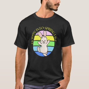 Camiseta Coelho coelho coelho Felz pascoa bonito dizendo ch