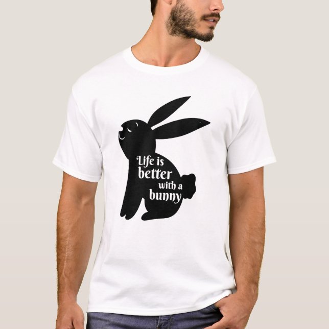 Camiseta Coelho Coelho É Melhor Com Um Coelho (Frente)