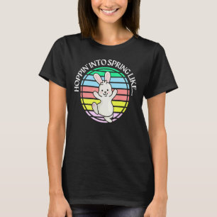 Camiseta Coelho coelho Felz pascoa bonito dizendo Humo