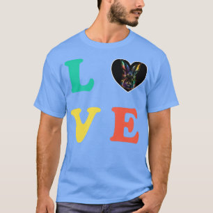 Camiseta Coelho Colorido Amor 
