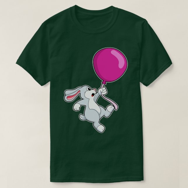 Camiseta Coelho com balão 2 (Frente do Design)