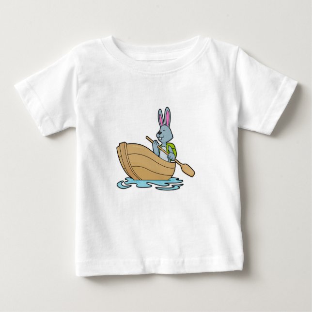 Camiseta Coelho com Boat e Paddle (Frente)