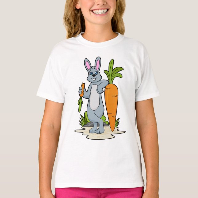Camiseta Coelho com Cenoura (Frente)